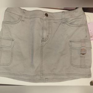 NWT grey mini skirt